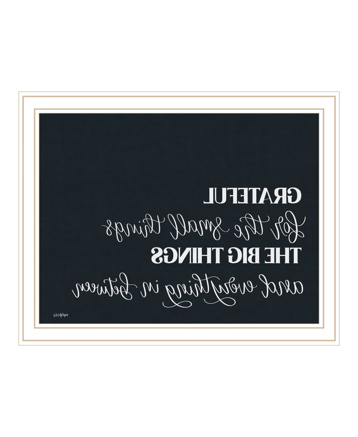 Grateful For Everything Black Framed Print Wall Art