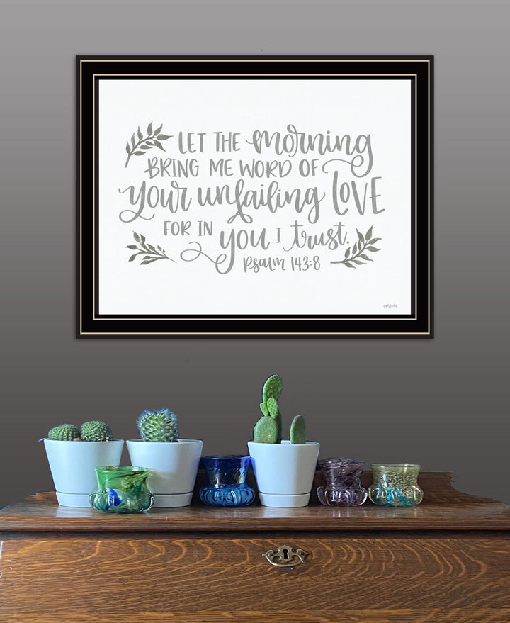 Your Unfailing Love Black Framed Print Wall Art