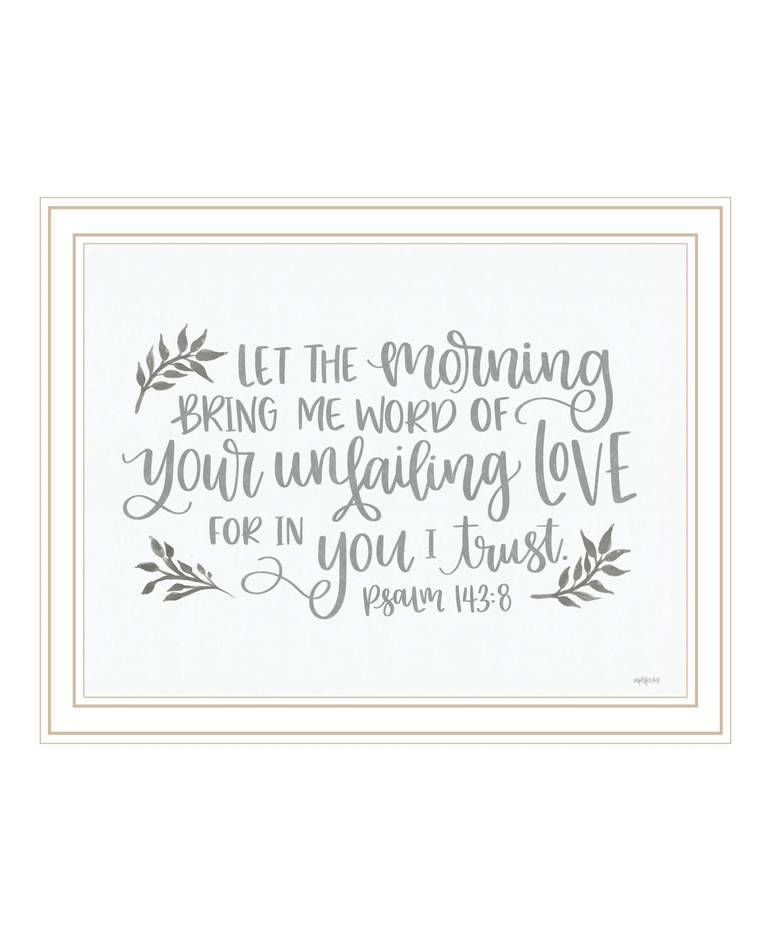 Your Unfailing Love Black Framed Print Wall Art