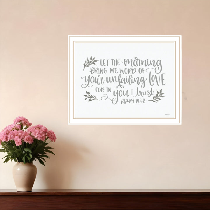 Your Unfailing Love Black Framed Print Wall Art