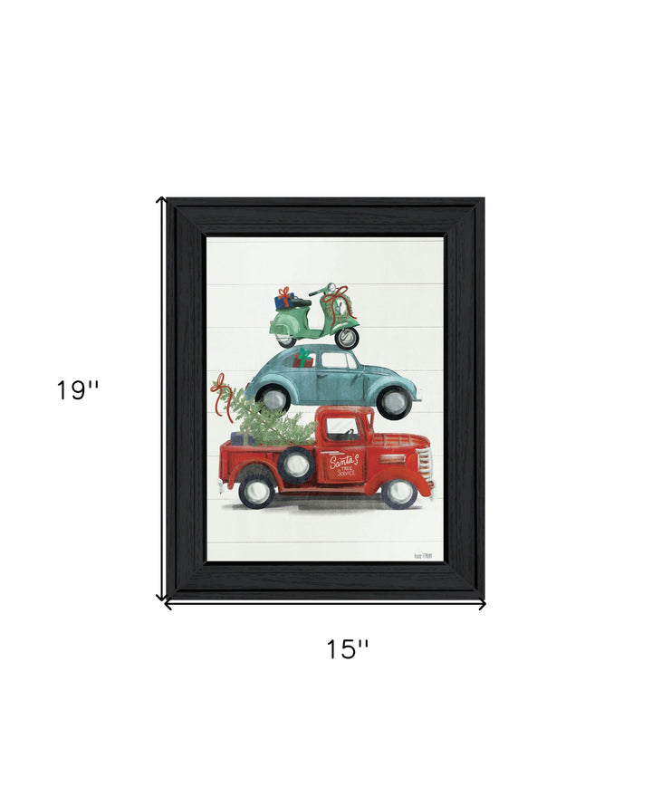 Holiday Travels Black Framed Print Wall Art