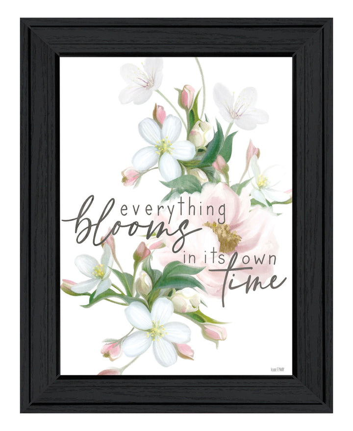 Everything Bloom Black Framed Print Wall Art