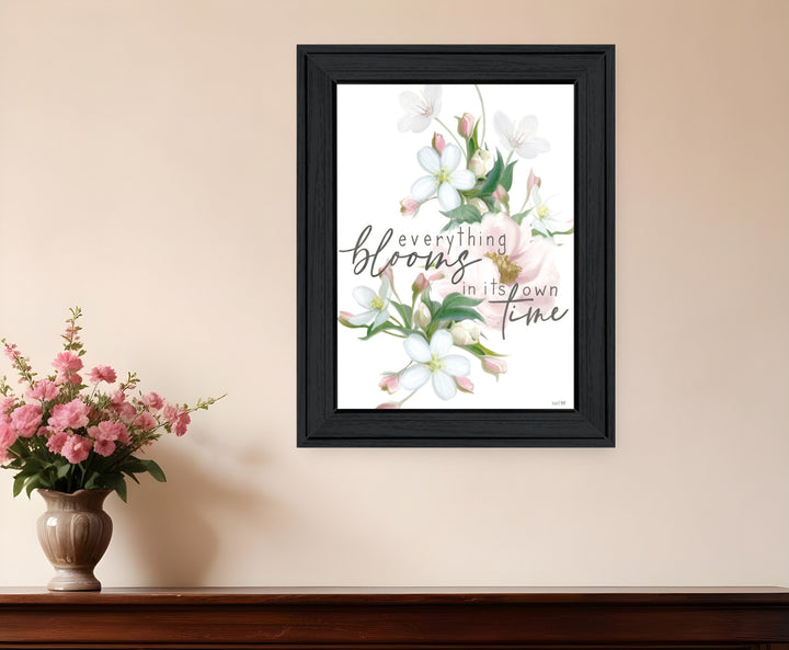 Everything Bloom Black Framed Print Wall Art