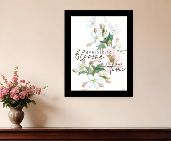 Everything Bloom Black Framed Print Wall Art