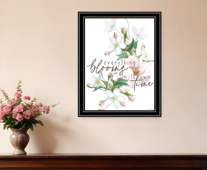 Everything Bloom Black Framed Print Wall Art