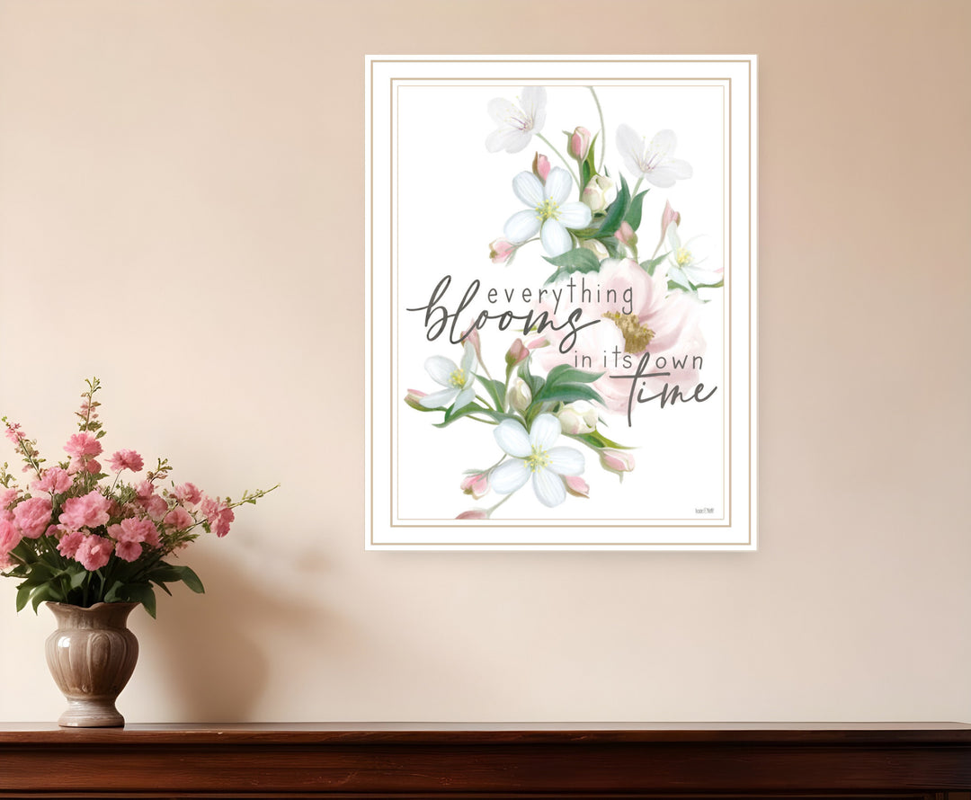 Everything Bloom Black Framed Print Wall Art