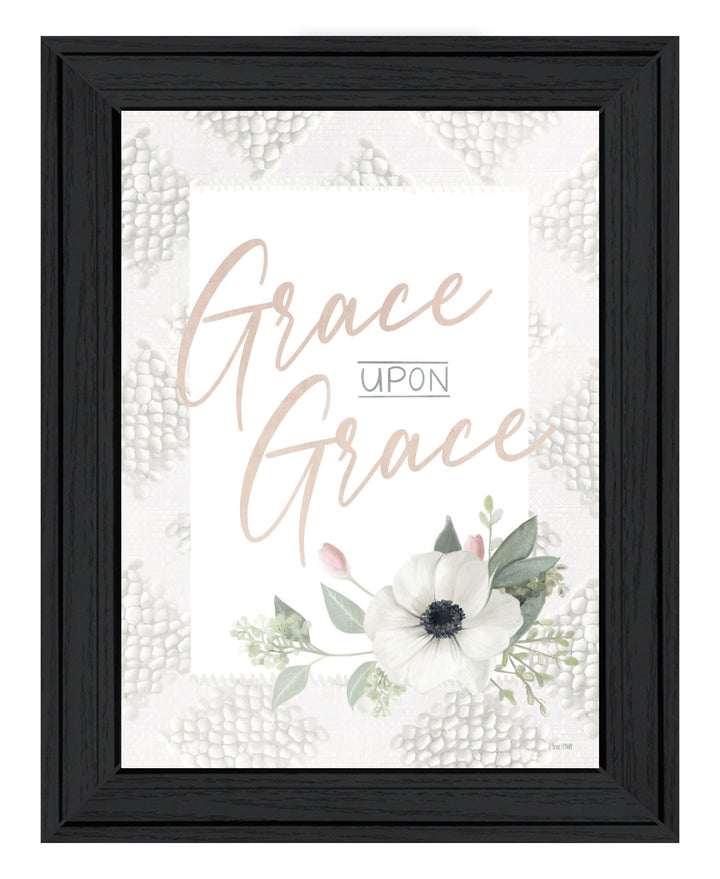 Grace Upon Grace Black Framed Print Wall Art