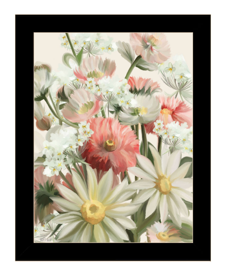 Summer Wildflowers For You Black Framed Print Wall Art