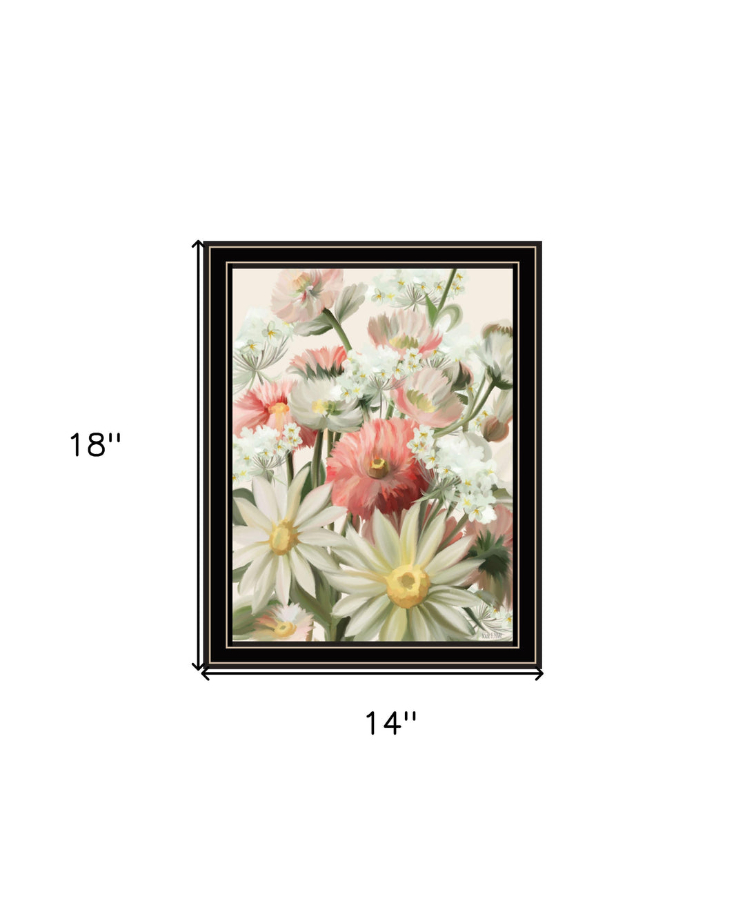 Summer Wildflowers For You Black Framed Print Wall Art