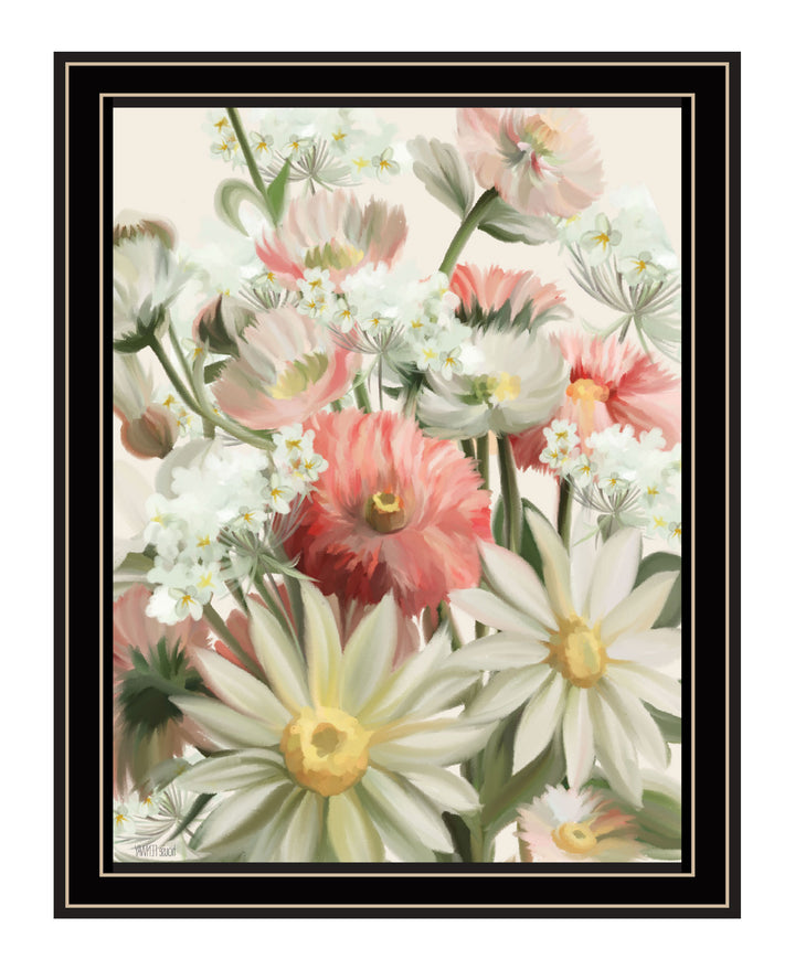 Summer Wildflowers For You Black Framed Print Wall Art