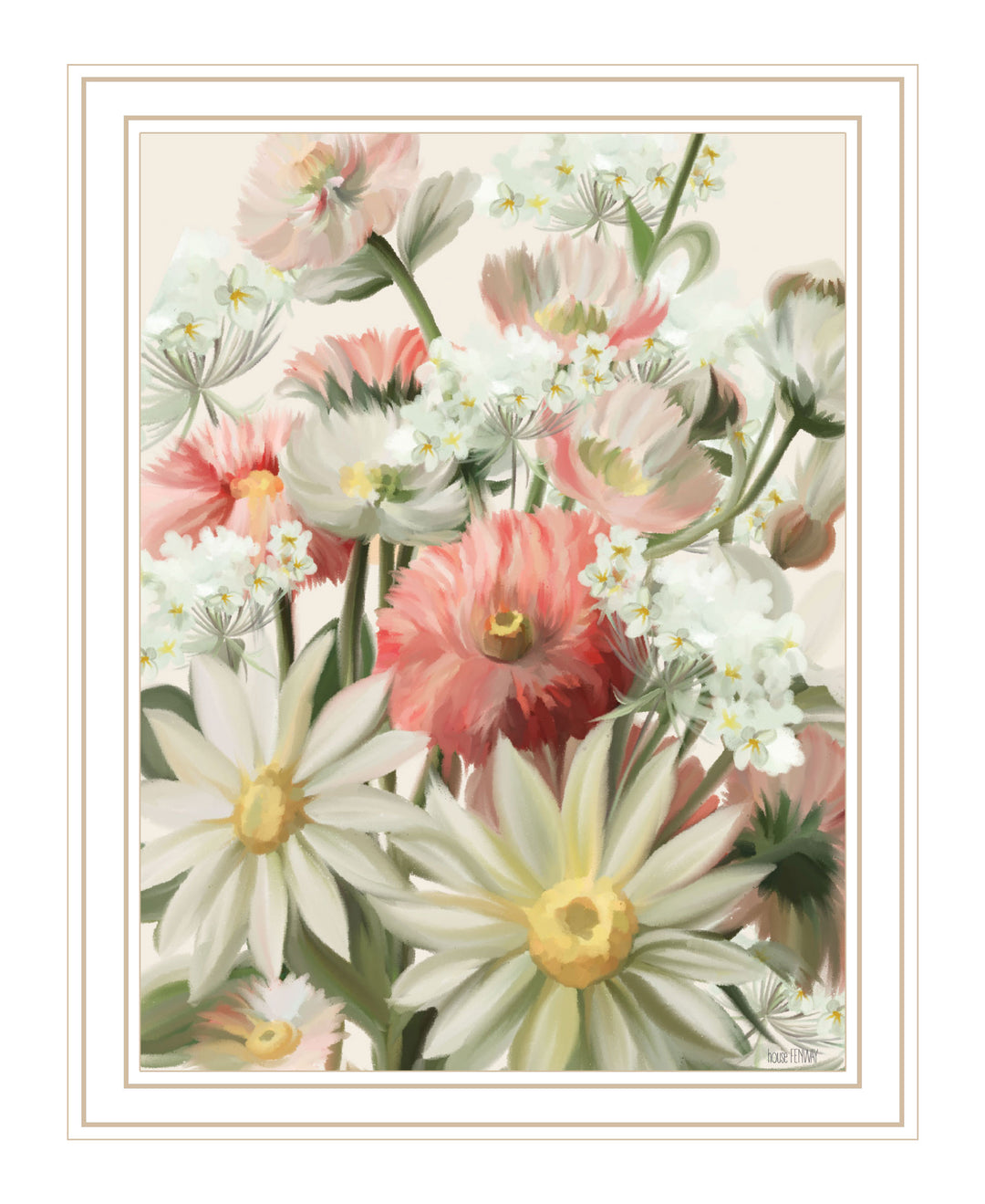 Summer Wildflowers For You Black Framed Print Wall Art