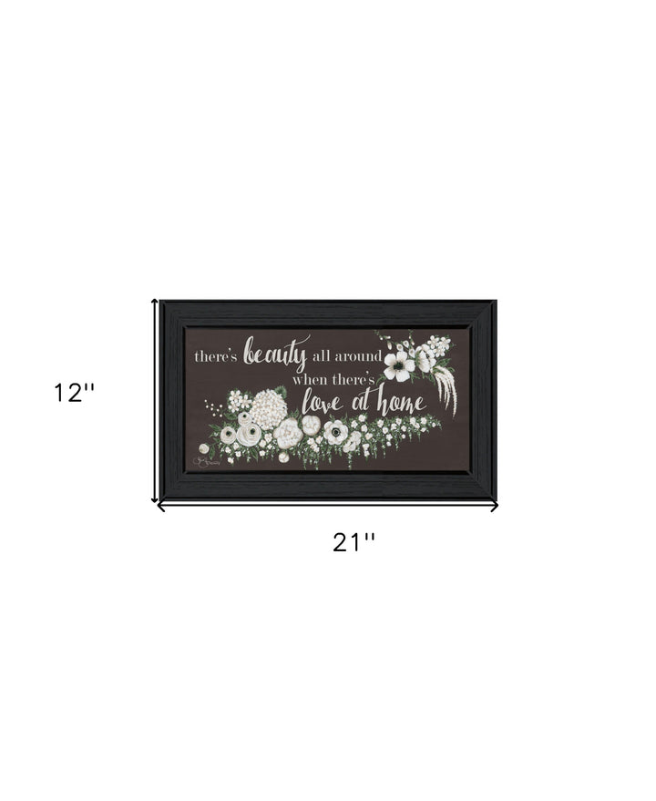 Love At Home Black Framed Print Wall Art