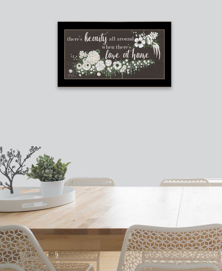 Love At Home Black Framed Print Wall Art