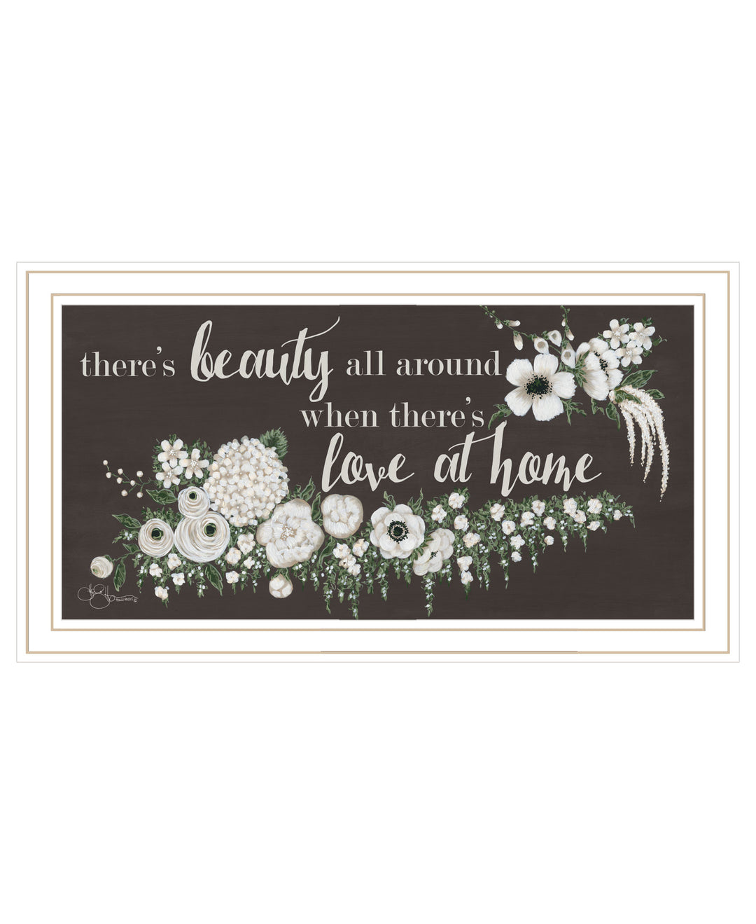 Love At Home Black Framed Print Wall Art