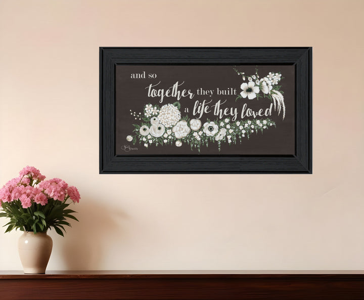 Together They Built Black Framed Print Wall Art