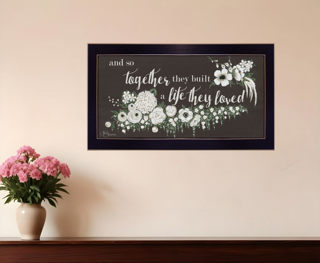 Together They Built Black Framed Print Wall Art