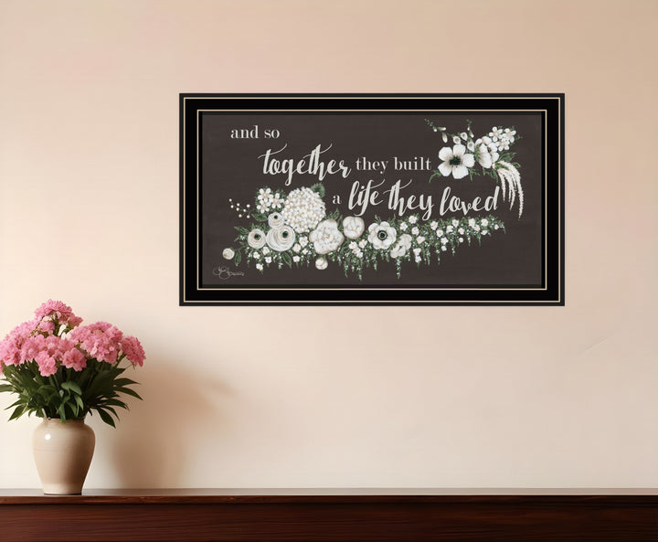 Together They Built Black Framed Print Wall Art