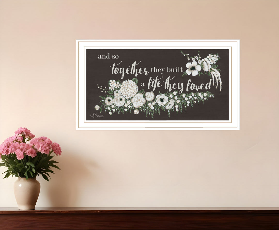 Together They Built Black Framed Print Wall Art