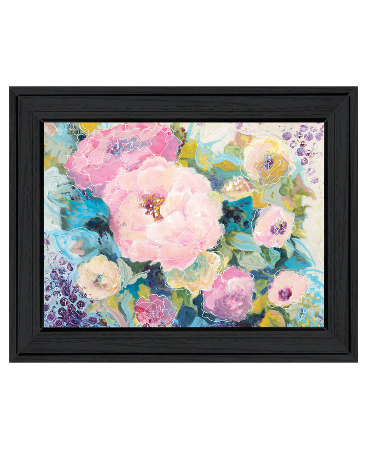 Fresh Florals Black Framed Print Wall Art