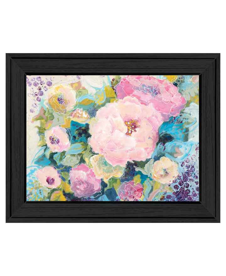 Fresh Florals Black Framed Print Wall Art