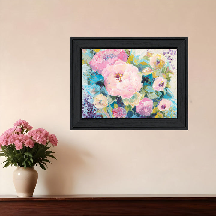 Fresh Florals Black Framed Print Wall Art