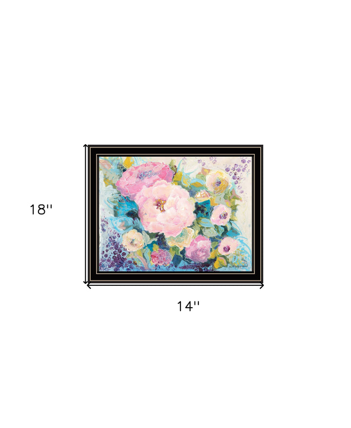 Fresh Florals Black Framed Print Wall Art