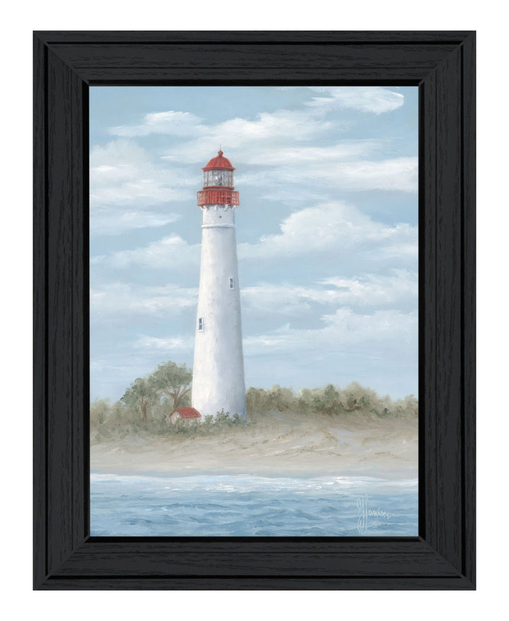 Cape May Light Black Framed Print Wall Art