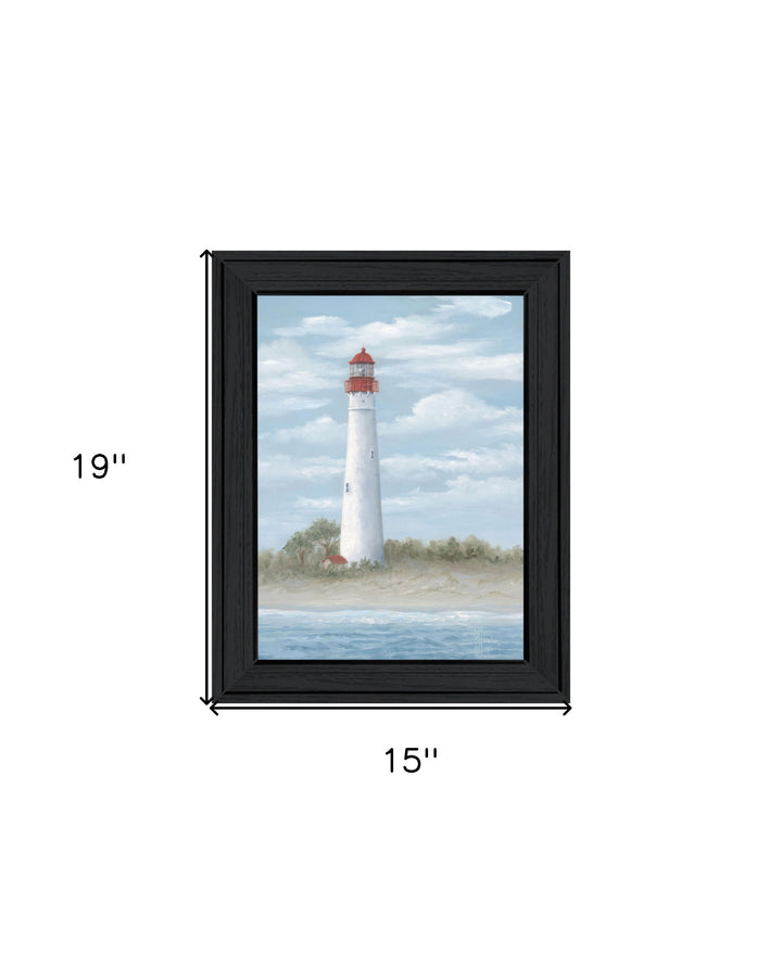 Cape May Light Black Framed Print Wall Art