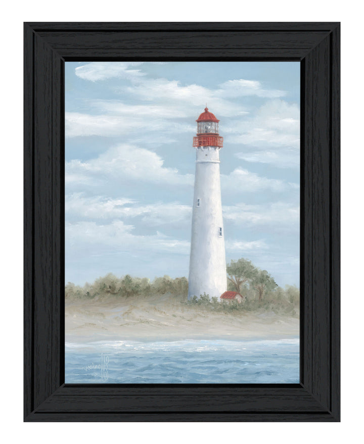 Cape May Light Black Framed Print Wall Art