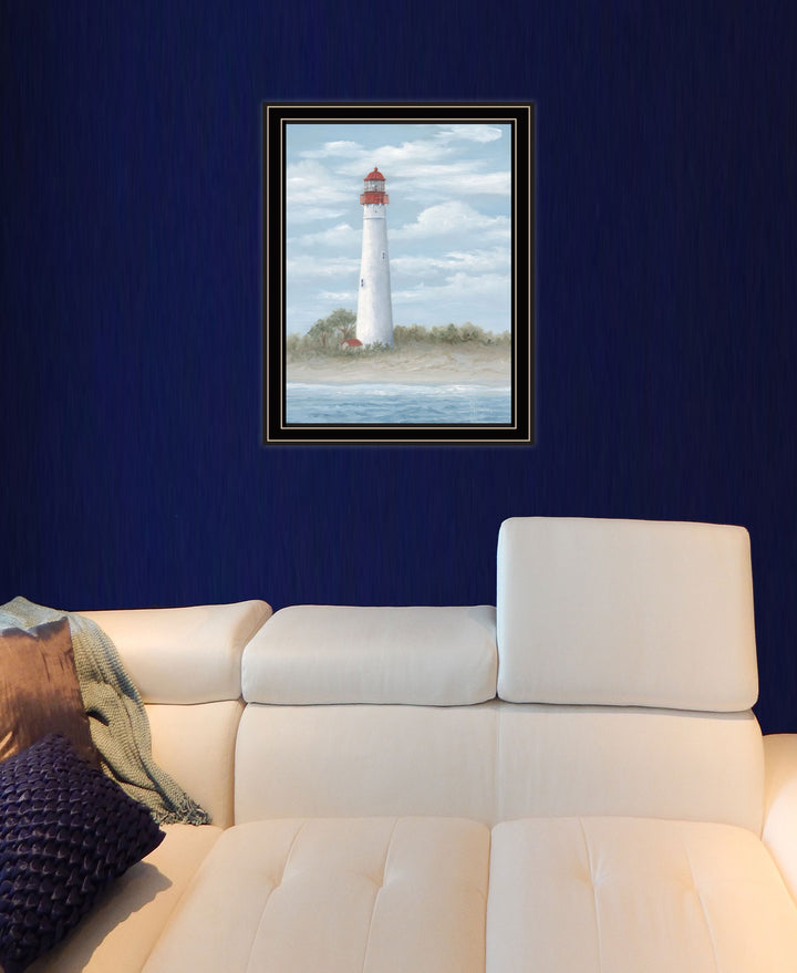 Cape May Light Black Framed Print Wall Art