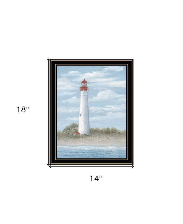 Cape May Light Black Framed Print Wall Art