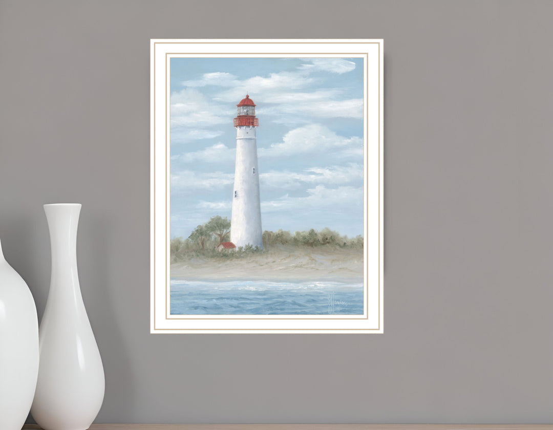 Cape May Light Black Framed Print Wall Art