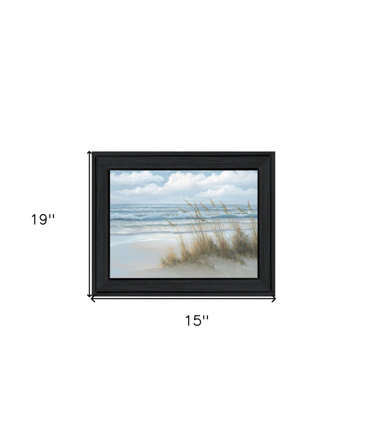 Sea Oats Black Framed Print Wall Art