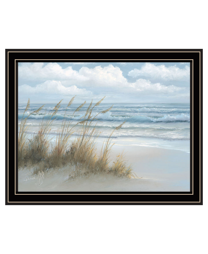 Sea Oats Black Framed Print Wall Art