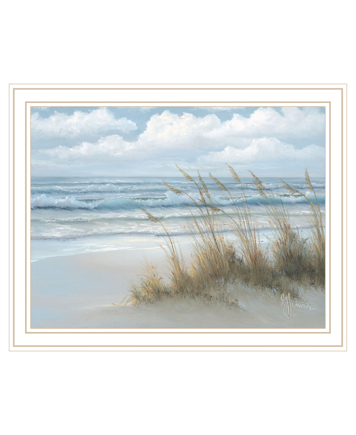 Sea Oats Black Framed Print Wall Art