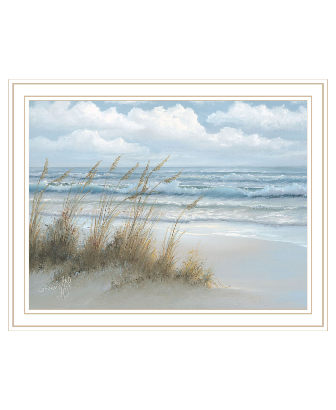 Sea Oats Black Framed Print Wall Art