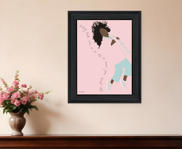 Dance Your Heart Out Black Framed Print Wall Art