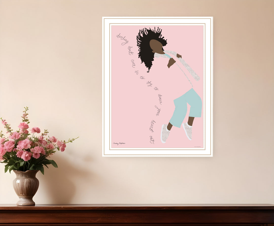 Dance Your Heart Out Black Framed Print Wall Art