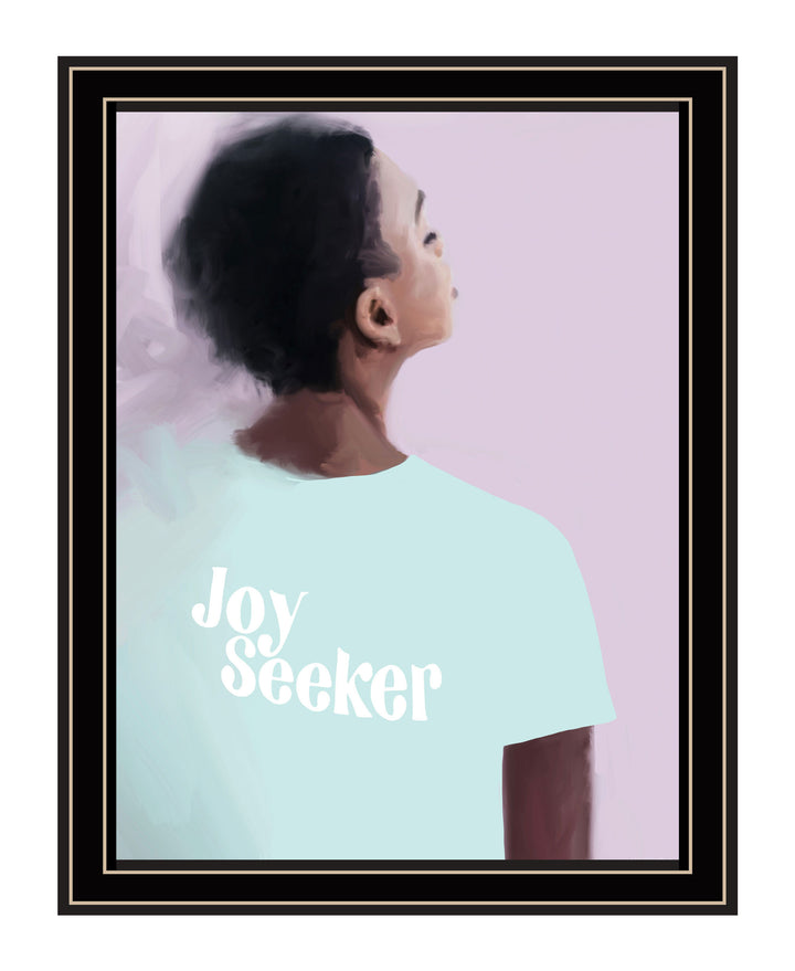 Joy Seeker Look for the Good Black Framed Print Wall Art