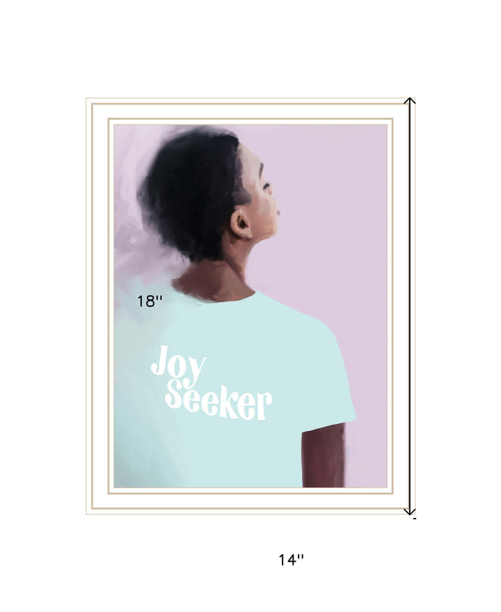 Joy Seeker Look for the Good White Framed Print Wall Art