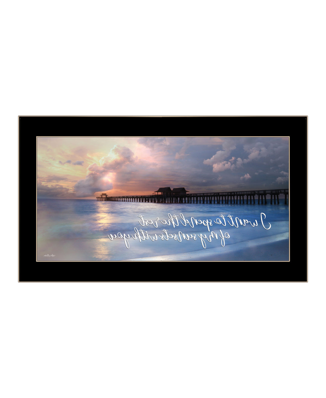 Rest of My Sunsets Black Framed Print Wall Art