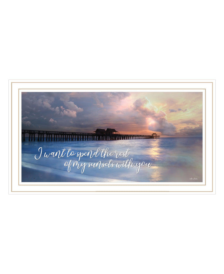 Rest of My Sunsets Black Framed Print Wall Art