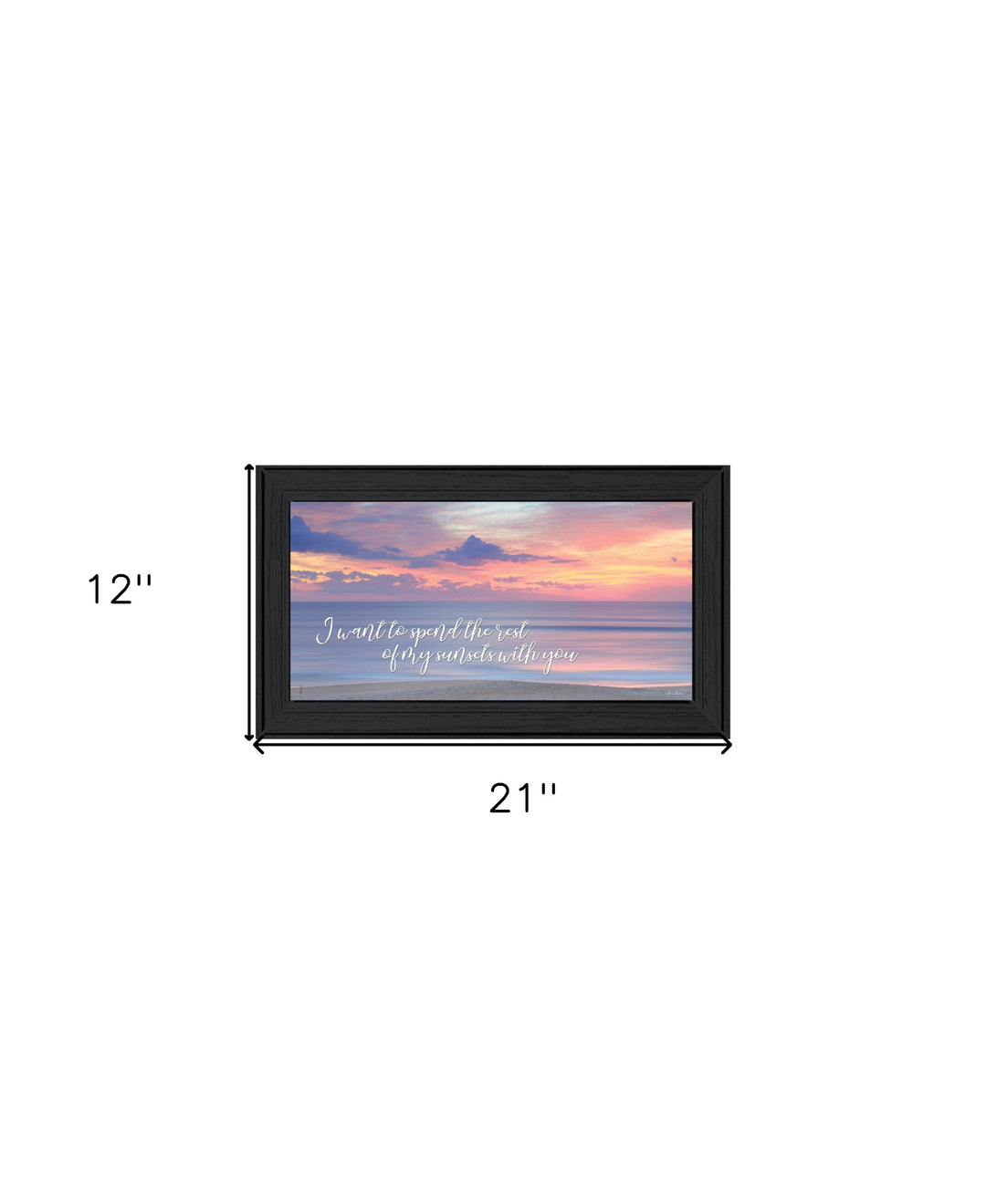 Rest of My Sunsets Black Framed Print Wall Art