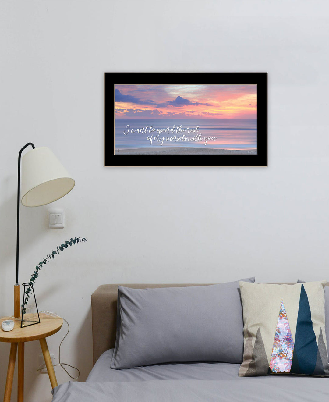 Rest of My Sunsets Black Framed Print Wall Art