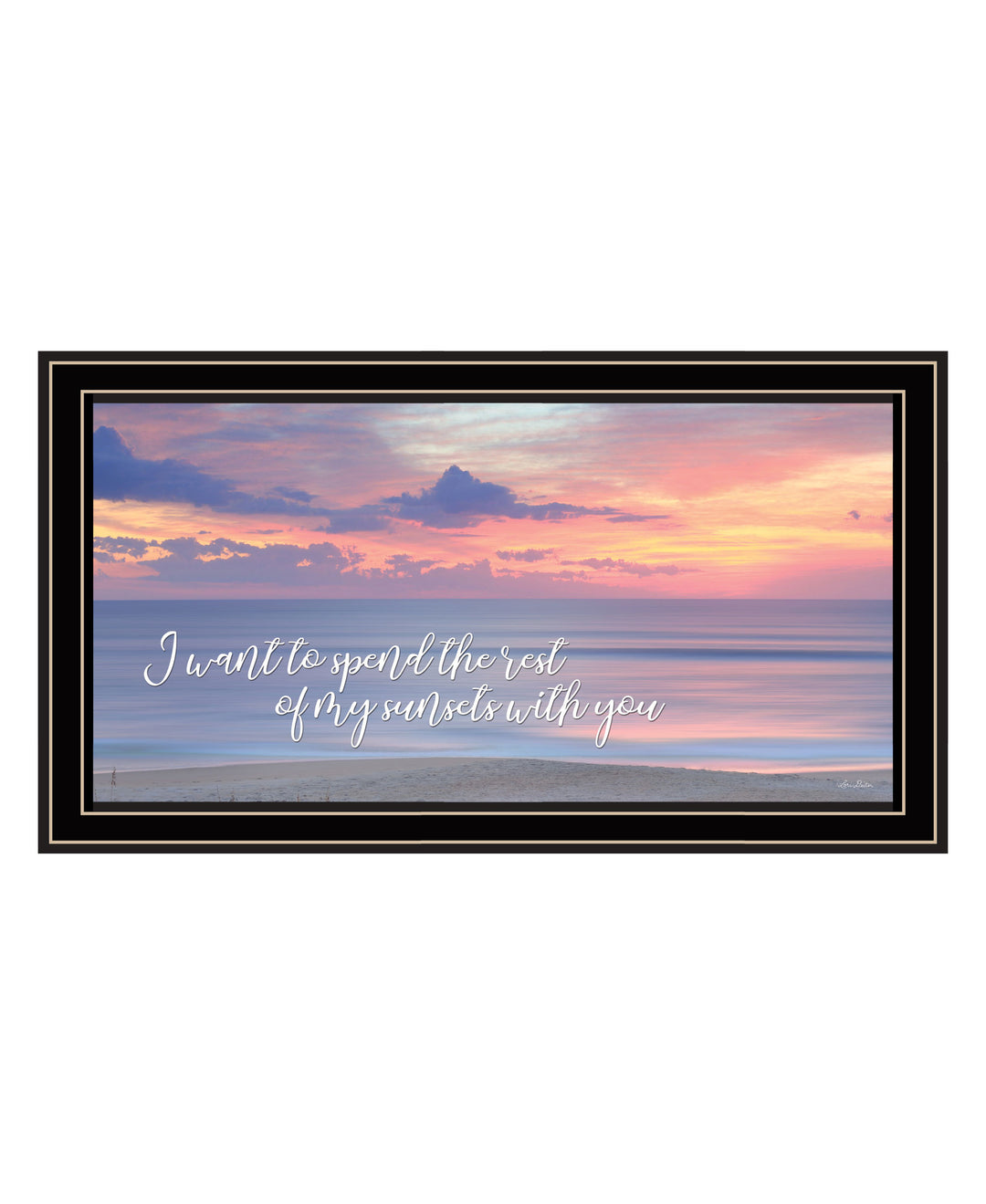 Rest of My Sunsets Black Framed Print Wall Art