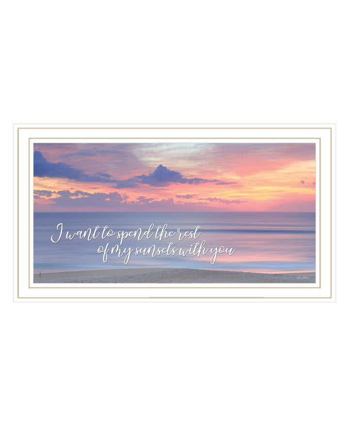 Rest of My Sunsets Black Framed Print Wall Art