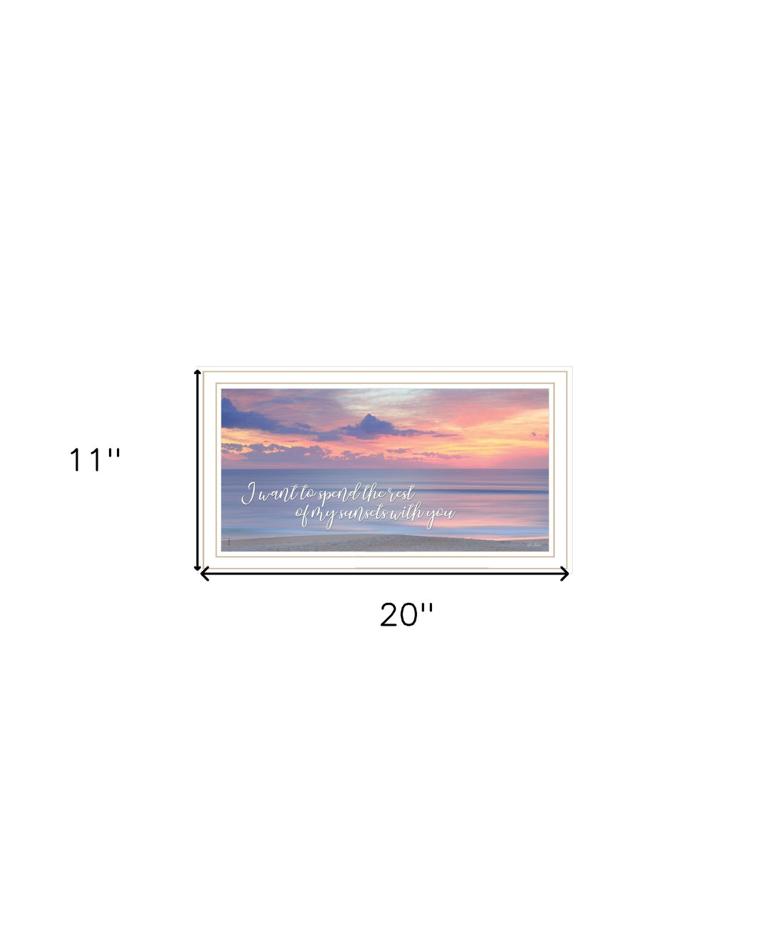 Rest of My Sunsets Black Framed Print Wall Art