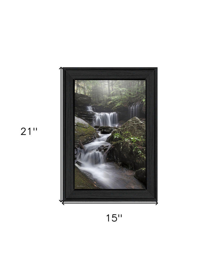 Ricketts Waterfall Black Framed Print Wall Art