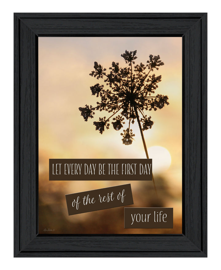 The First Day Black Framed Print Wall Art