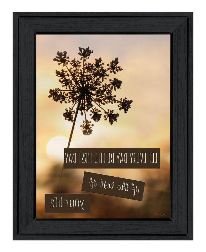 The First Day Black Framed Print Wall Art